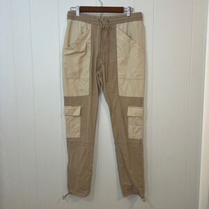 Pacsun Mens Cargo Colorblock Pants Size M Tan Streetwear Gorp Utility